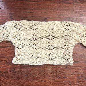 Off white floral sweater